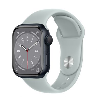 Apple Watch Series 8 41mm GPS Mới (Chính Hãng) - Khung Viền Nhôm Đen Dây Sport Band
