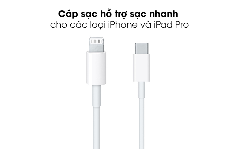 Sợi Cáp Sạc Nhanh - Apple Cable Type C to Lightning 1m Mới (Chính hãng Apple)