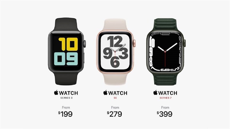 Apple Watch Series 7 ra mắt: Màn hình lớn hơn, viền mỏng, giá thì...
